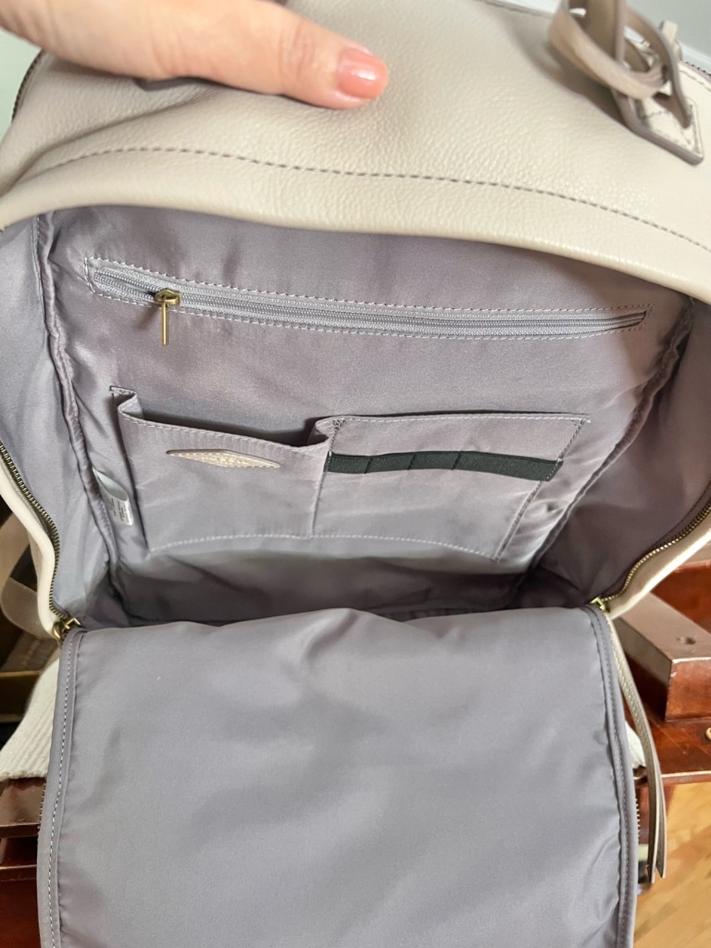 Fossil Sherri Eco Leather Backpack in Greystone - Picture 12 of 15